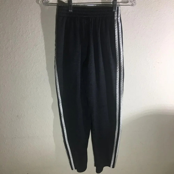Kids Adidas Black and Silver Sweatpants Size Medium - Picture 2 of 2